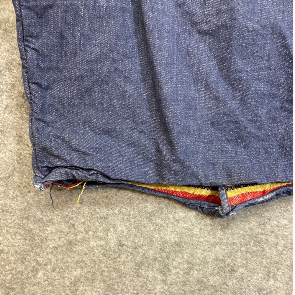 Vintage Montgomery Ward Denim Vest Blanket Lined Authentic Distressed Mens XL - Picture 4 of 10